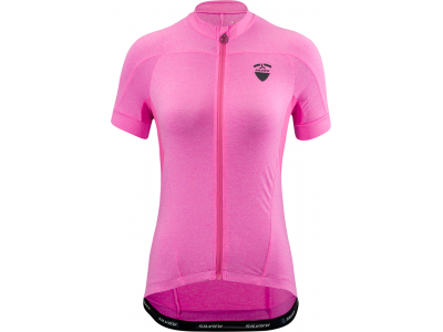 Damska koszulka rowerowa z krótkim rękawem SILVINI Bormida w kolorze różowym 