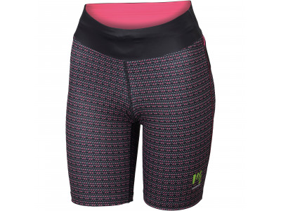 Karpos QUICK PRINT Women&#39;s shorts, black, fluo pink