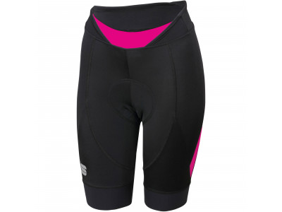 Sportos Neo női rövidnadrág, fekete/rózsaszín