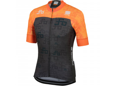 Pomarańczowa koszulka rowerowa Sportful SAGAN LOGO BodyFit TEAM