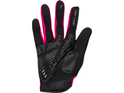 Mănuși de damă SILVINI Team lungi negre/roz