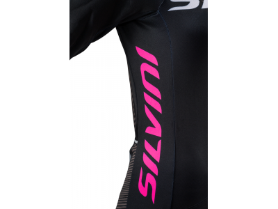 Damska koszulka rowerowa SILVINI Team w kolorze black/pinkm