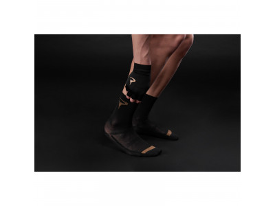 Pinarello ponožky LOGO T-wrinting čierne/hnedé