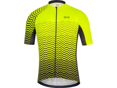 Koszulka rowerowa GOREWEAR C3 C neonowożółta/czarna
