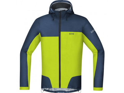 GOREWEAR C5 GTX Active Trail Hooded Jacket Jacke blau/gelb