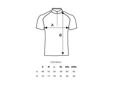 Koszulka rowerowa CTM SNUG LINE, ciemnoszara/limonkowa