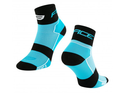 Force Sport 3 cyklistické ponožky modré/černé