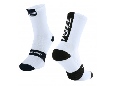 FORCE Long Pro Socken, weiß/schwarz