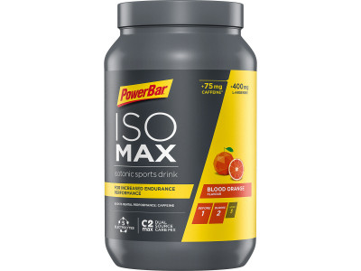 PowerBar ISOMAX ionic drink, 1200 g, red orange