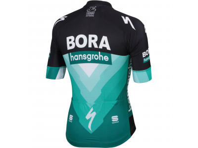 Tricou Sportful BODYFIT TEAM Bora-hansgrohe negru/Bora verde