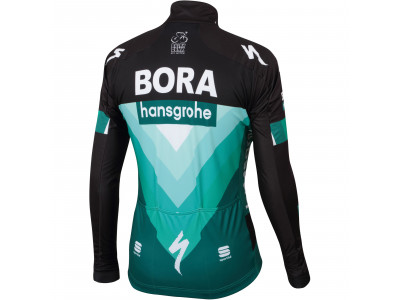 Jachetă Sportful PARTIAL PROTECTION Bora-hansgrohe negru/BORA verde