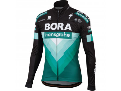 Sportful PARTIAL PROTECTION bunda Bora-hansgrohe černá/BORA zelená