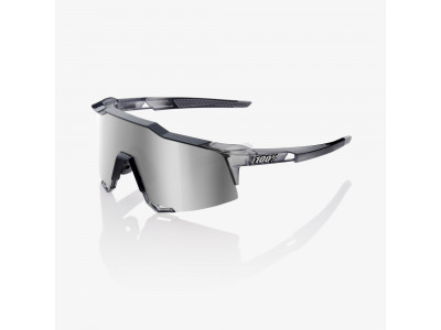 100% Speedcraft Polished Translucent Crystal Gray glasses