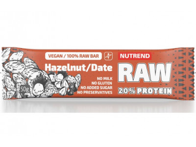 NUTREND Raw Protein Bar tyčinka 50g orech / datle
