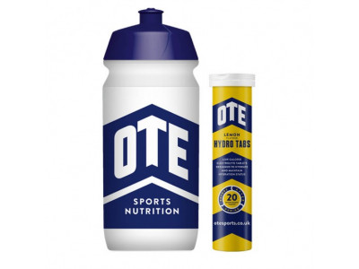 Opakowanie OTE Hydro, butelka i tabletki