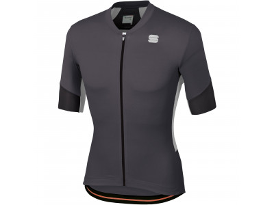 Koszulka rowerowa sportowa GTS w kolorze antracytowym/czarnam/białym