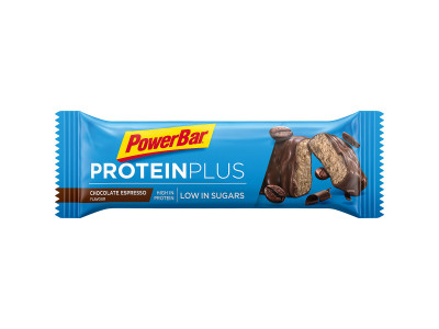 PowerBar ProteinPlus Baton cu conținut scăzut de zahăr 35g Ciocolată - Espresso