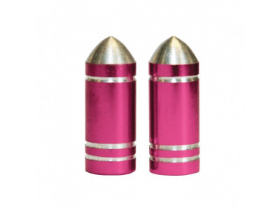 Cyclo Tools Weldtite-Kappe für Autoventil Pink Bullet 2 Stk