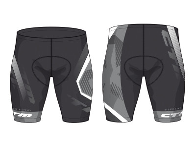CTM Pants, RACE, strapless, gray L