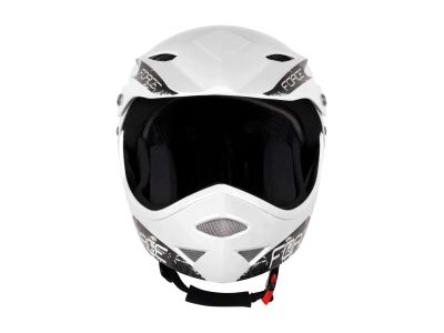 FORCE DOWNHILL junior helmet, white gloss