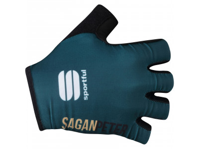 Sportowe rękawiczki SAGAN GOLD niebiesko-zielone