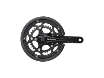 Shimano Claric FC-RS200 cranks, 175 mm, 2x8, 50/34T, square, with cover