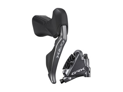 Shimano GRX Di2 ST-RX815/BR-RX810 Dual Control right shift lever/hydr. brake, 11-speed, Flat Mount, 1700 mm tube + pads L03A