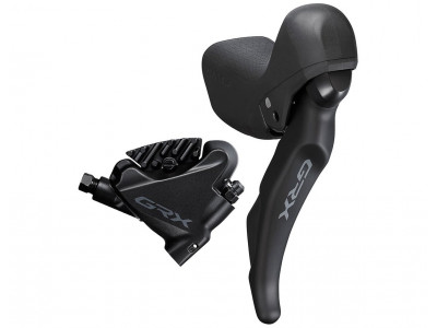 Shimano GRX ST-RX600/BR-RX400 Dual Control shifting/hydr. brake, 11-speed, right, Flat Mount, snake. 1700 mm + plates L03A
