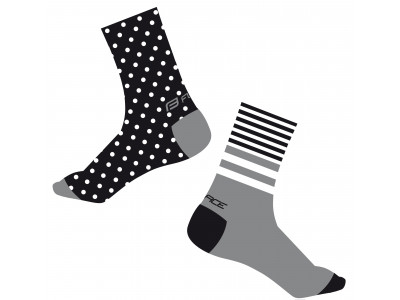 Force Spot ponožky čierne / sivé