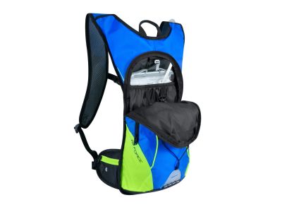 FORCE Berry Ace Plus backpack, 12 l + 2 l reservoir, blue/fluo