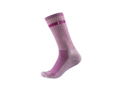 Devold Outdoor Merino Medium Dámske vlnené ponožky Ružové