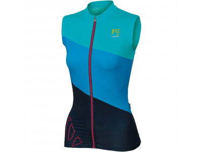 Karpos VERVE women&#39;s jersey without sleeves turquoise / dark blue