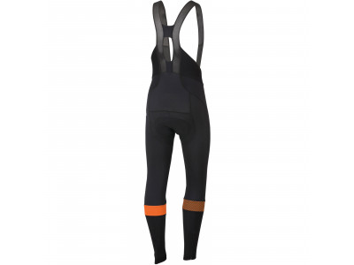 Spodnie Sportful Bodyfit Pro z szelkami czarno-pomarańczowe SDR