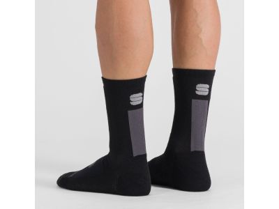 Sportful MERINO WOOL 18 zokni, fekete/antracit