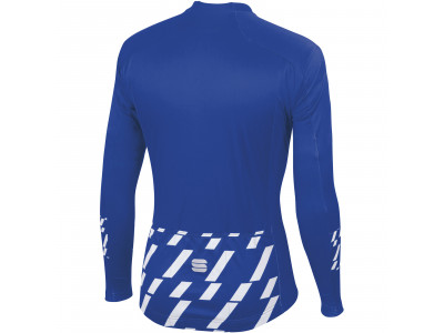 Sportful koszulka rowerowa Tec-Trix z długimi rękawami w kolorze niebiesko-białym