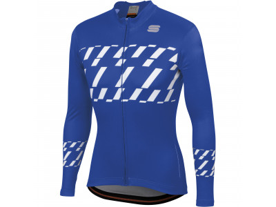 Sportful Tec-Trix jersey with long sleeves blue/white