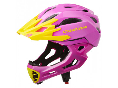 Kask CRATONI C-Maniac, model 2021, kolor różowo-żółty