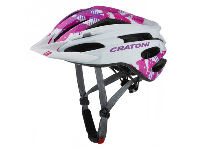 Cratoni Pacer Helm, Modell 2021, weiß-pink
