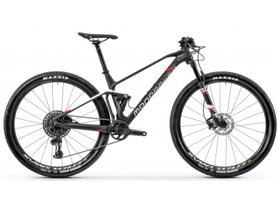 Mondraker mountain bike F-Podium Carbon, kanalasbon / fehér / lángvörös, 2020