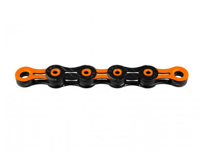 KMC X11 DLC fekete / narancssárga lánc 118 láncszem
