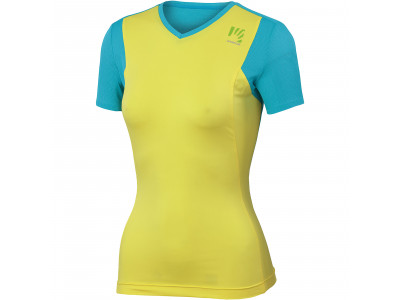 Karpos GIRALBA women&#39;s t-shirt yellow / turquoise