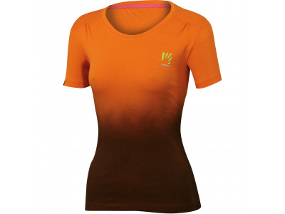Karpos LASTE WALL Damen T-Shirt, orange/dunkelgrau
