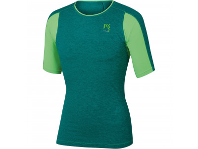 Karpos RAVALLES tričko modrozelené/zelené fluo