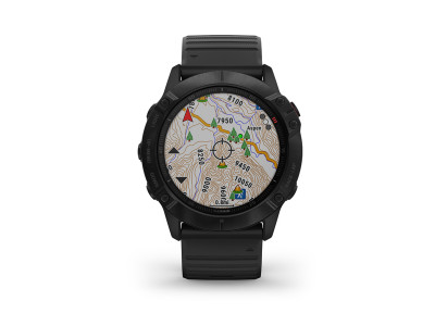 Garmin fénix 6X Sapphire, Carbon Gray DLC, Black band sportovní hodinky