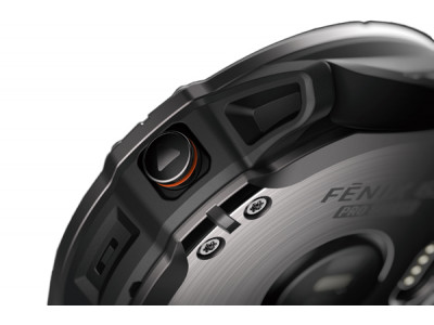 Garmin fénix 6X Pro Solar, Titanium Carbon Grey DLC, Sportuhren mit schwarzem Band