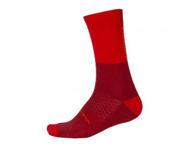Endura BaaBaa Merino zimní ponožky rezavé červené