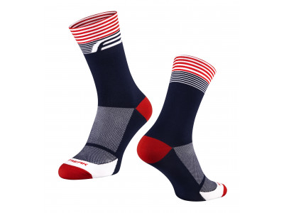 FORCE Streak ponožky, modrá/červená
