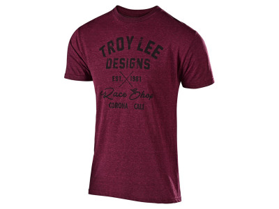 Troy Lee Designs Flowline Tech Tee VTG Race Shop férfi póló Sangria