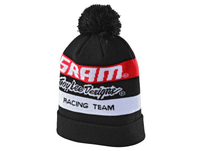 Troy Lee Designs Sram TLD Racing Block Pom cap Black OSFA size. Univ