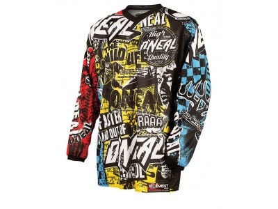 Koszulka rowerowa O&#39;NEAL Element Racewear Wild Multi